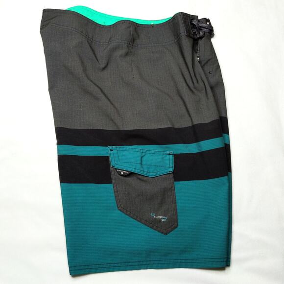 Vintage Ocean Current Board Shorts Men's 38 Rip Surf Skate 90s Y2K - Picture 2 of 5